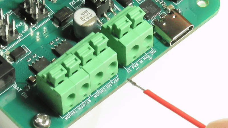 Push-in端子台の接続