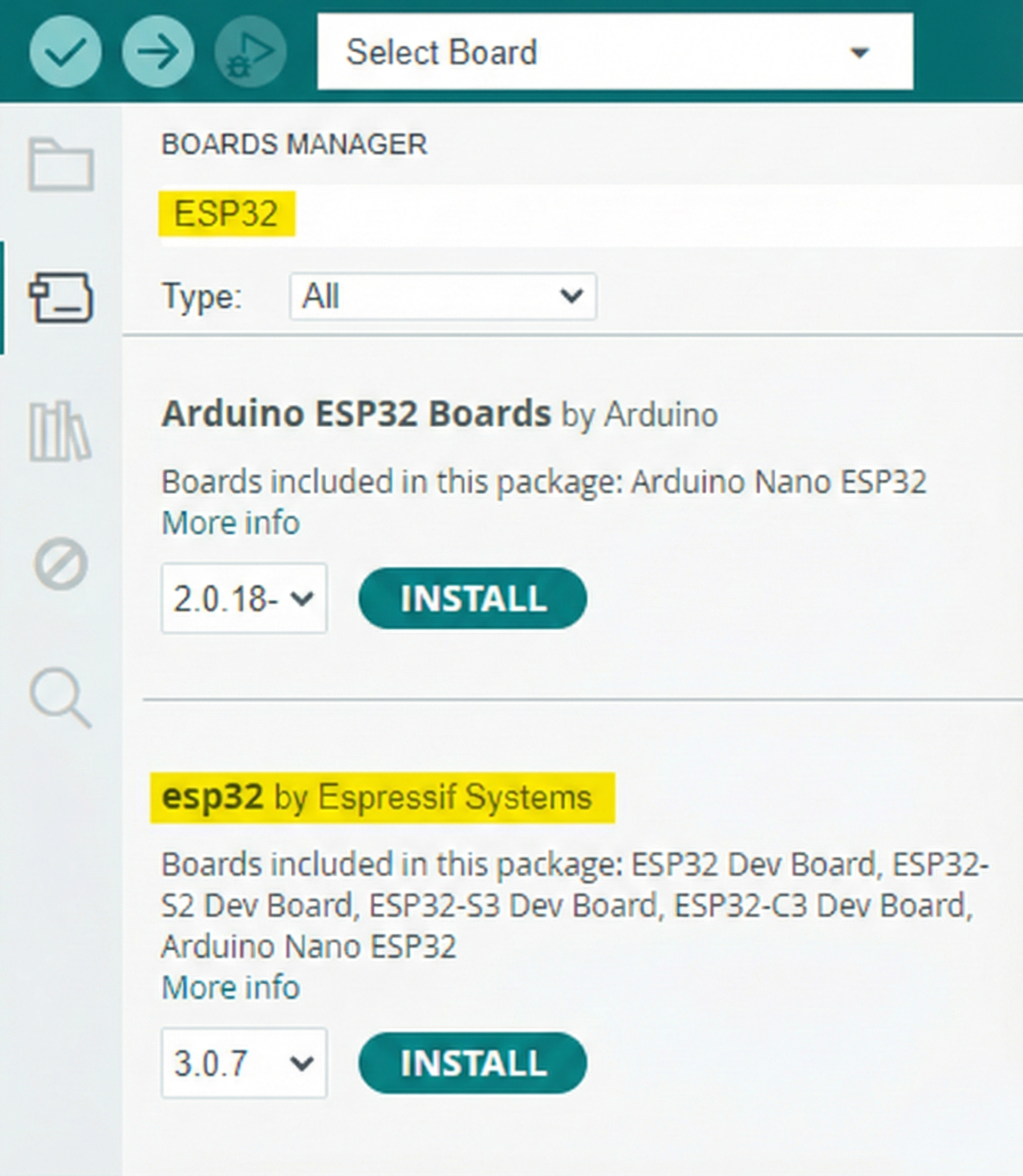 Board Manager screenshot
