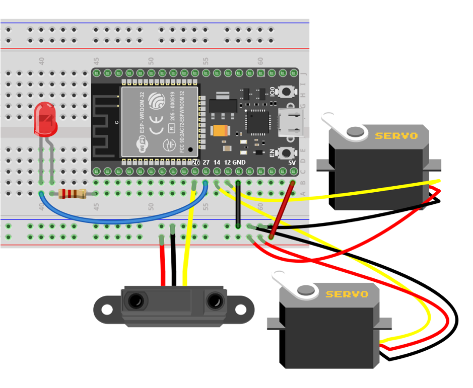 ESP32 配線サンプル